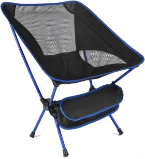 Camping Chair Outdoor Chair Foldable Chair Ultralight Camping Chair With Handbag Outdoor Portable Folding Chair For Picnic Beach Travel Hiking Fishing Chairs Folding Camping Chair ( Color : Dark Blue