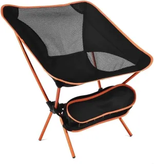 Camping Chair Outdoor Chair Foldable Chair Ultralight Camping Chair With Handbag Outdoor Portable Folding Chair For Picnic Beach Travel Hiking Fishing Chairs Folding Camping Chair ( Color : Orange , S