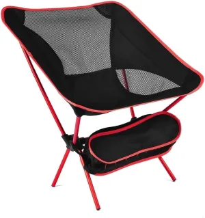 Camping Chair Outdoor Chair Foldable Chair Ultralight Camping Chair With Handbag Outdoor Portable Folding Chair For Picnic Beach Travel Hiking Fishing Chairs Folding Camping Chair ( Color : Red , Size