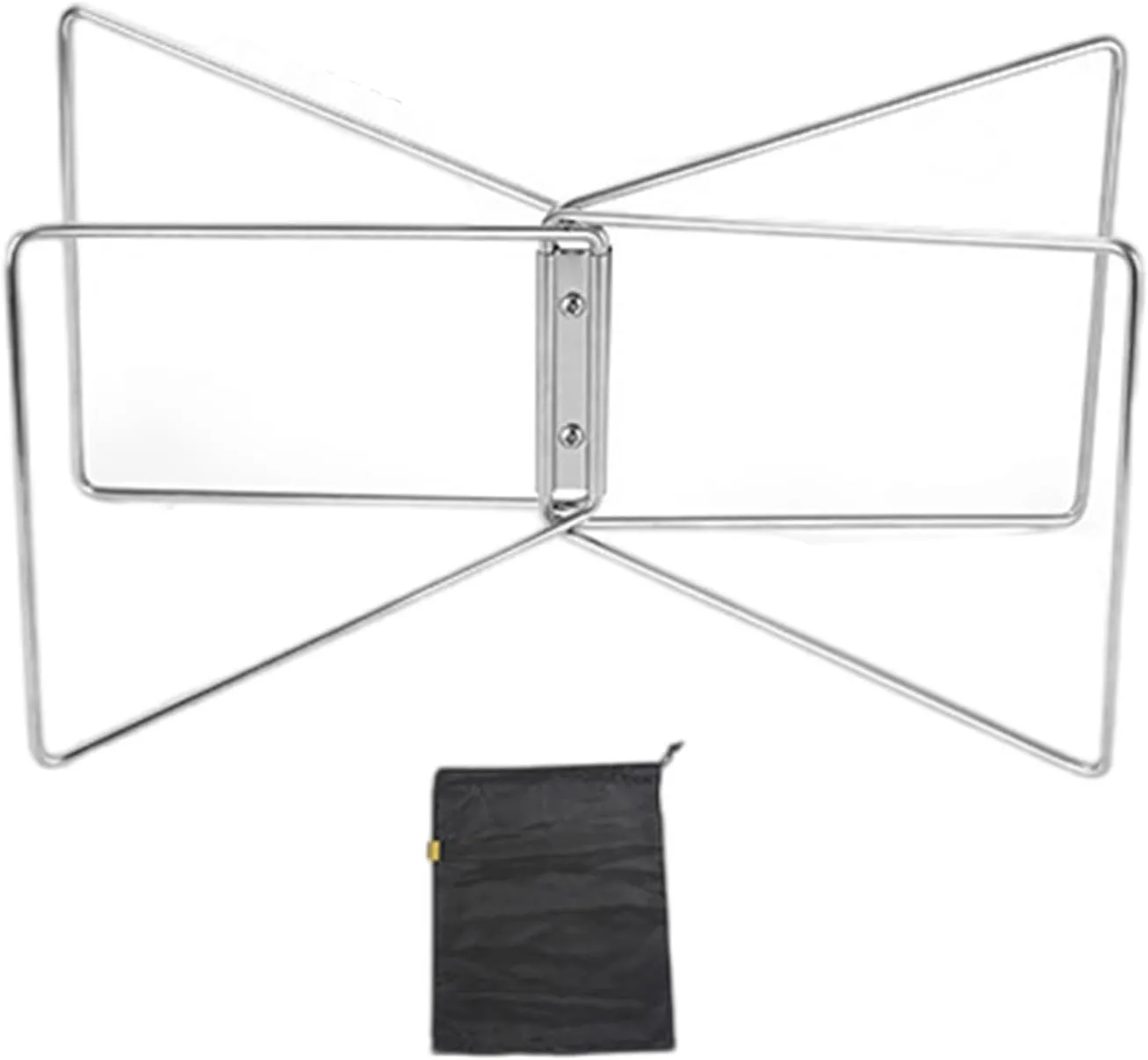 Camping Folding Coolers Box Stand Foldable Fridge Box Holder Outdoor Foldable Metal Stand Storage Box Bracket