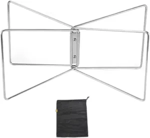 Camping Folding Coolers Box Stand Foldable Fridge Box Holder Outdoor Foldable Metal Stand Storage Box Bracket
