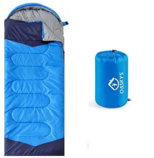 Camping Sleeping Bag-3 Season Warm & Cool Weather-Lightweight