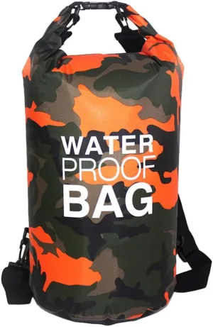 CANDeal Camouflage Waterproof Dry Bag,Lightweight Roll Top Dry Storage Backpack for Kayaking, Beach, Rafting, Boating, Hiking, Snowboarding, Swimming, Camping and Fishing