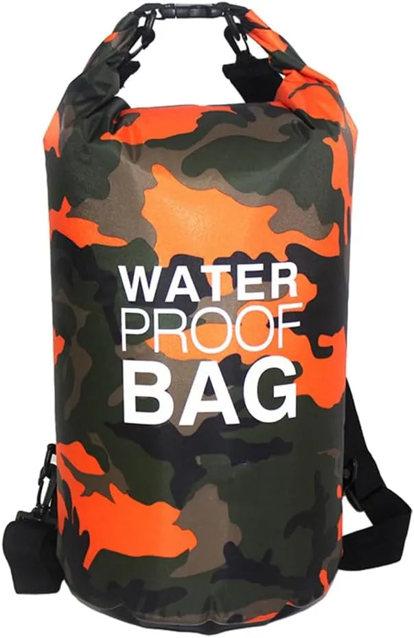 CANDeal Camouflage Waterproof Dry Bag,Lightweight Roll Top Dry Storage Backpack for Kayaking, Beach, Rafting, Boating, Hiking, Snowboarding, Swimming, Camping and Fishing
