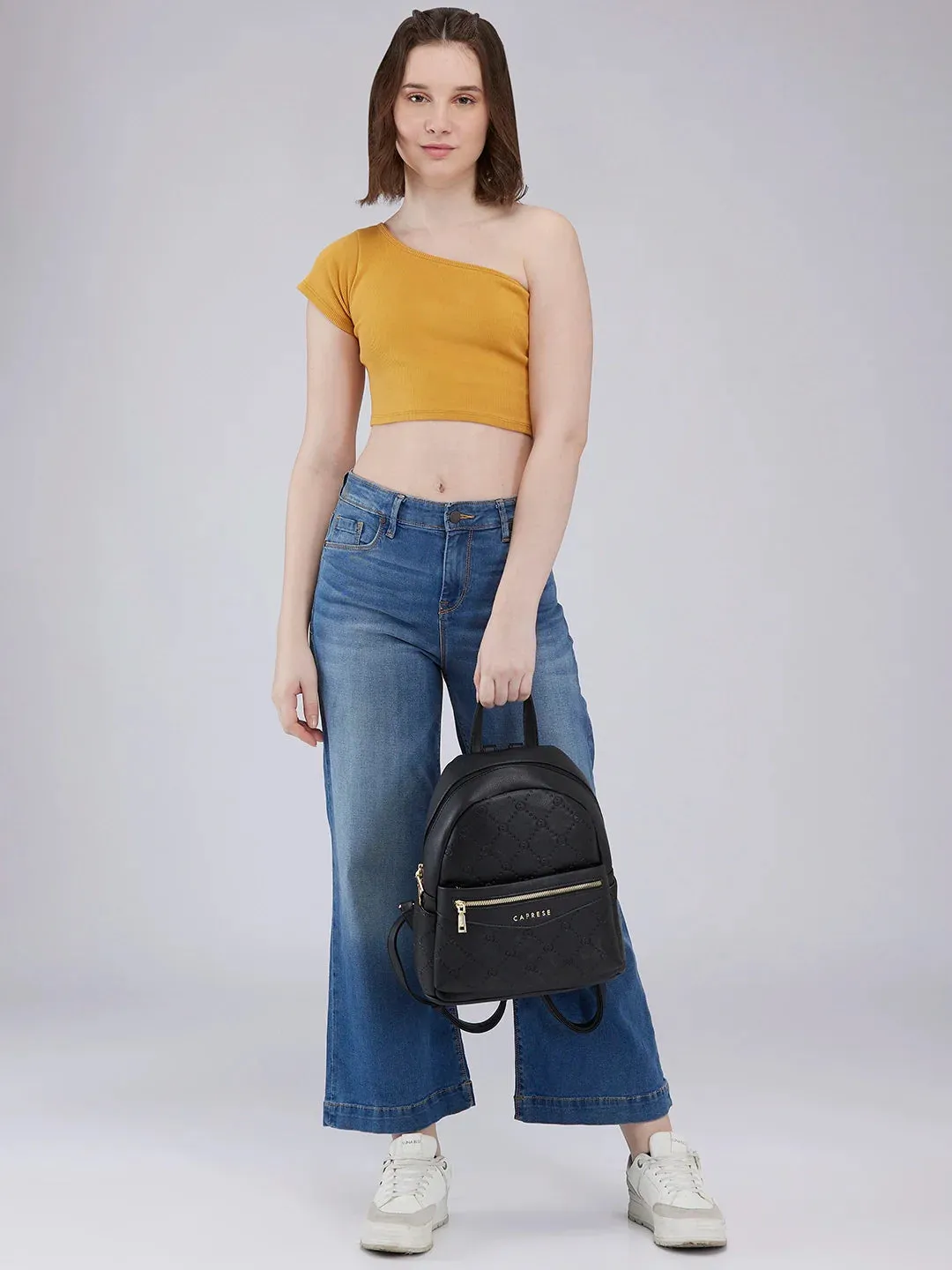 Caprese Brianna Medium Black Backpack