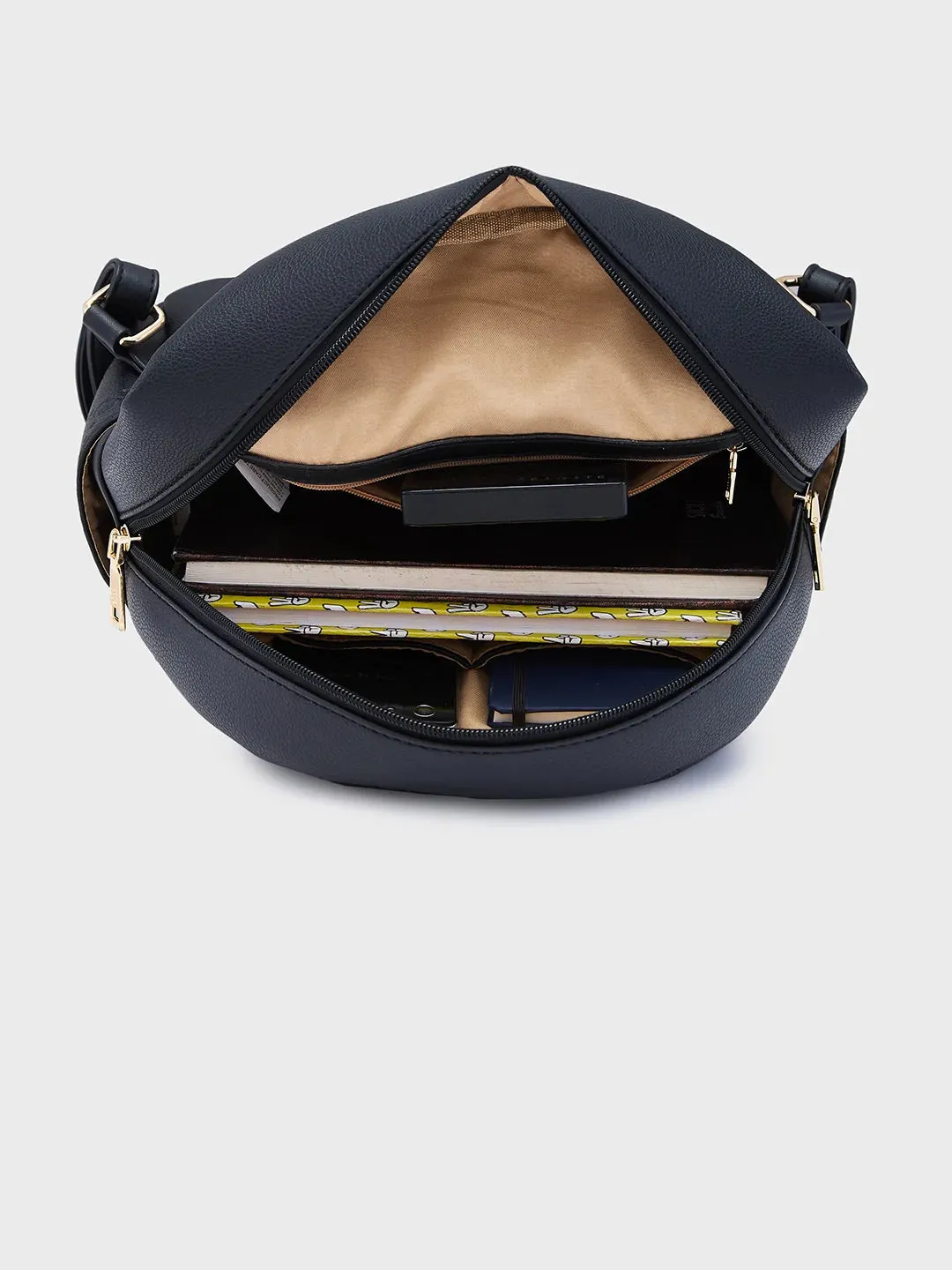 Caprese Brianna Medium Black Backpack