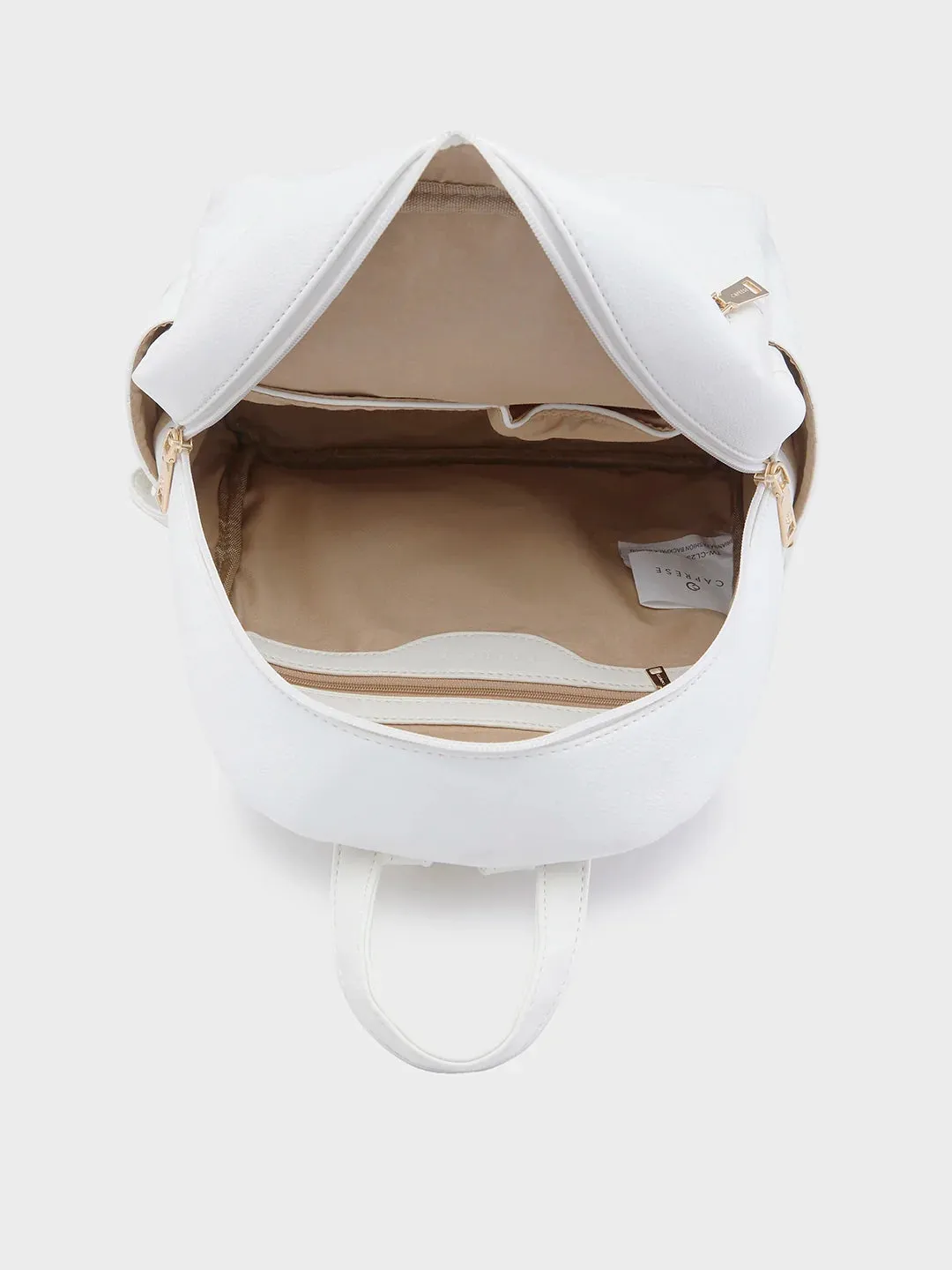 Caprese Brianna Medium White Backpack