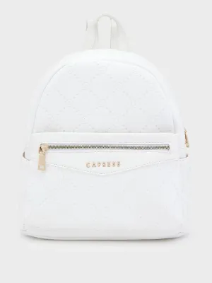 Caprese Brianna Medium White Backpack