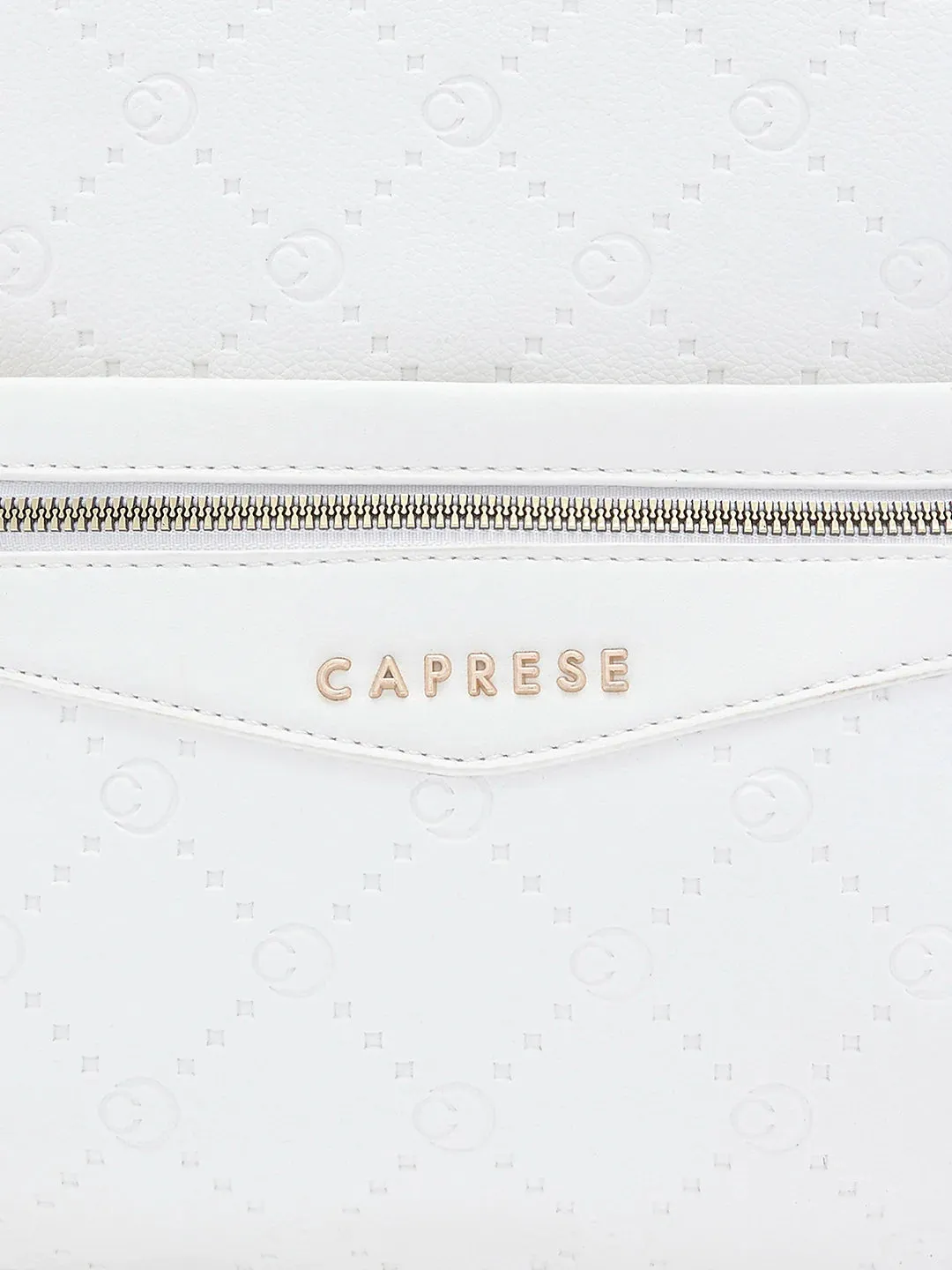Caprese Brianna Medium White Backpack