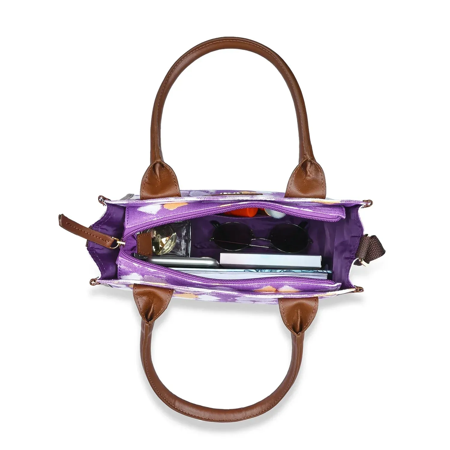 Caprese Enora Small Purple Tote Bag