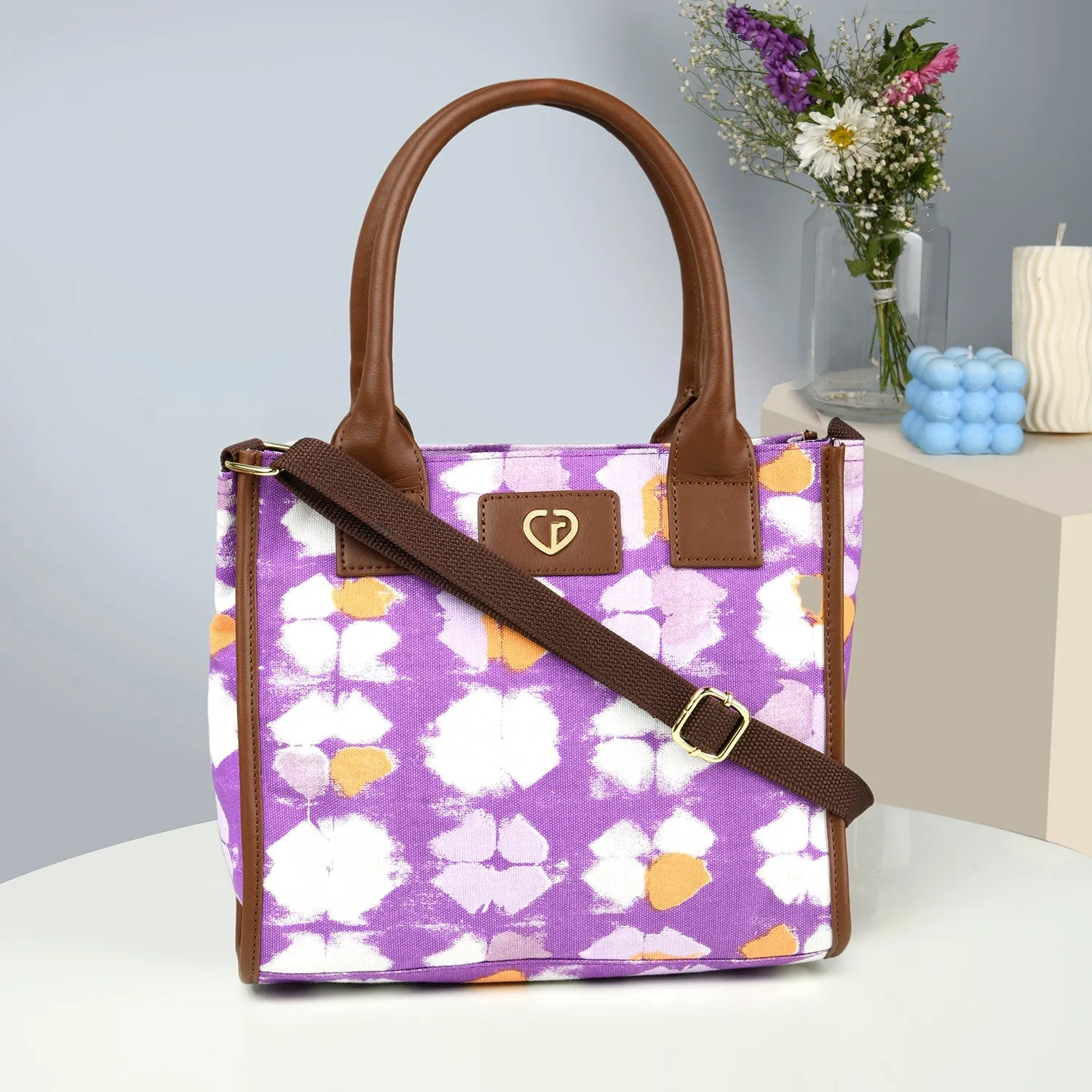 Caprese Enora Small Purple Tote Bag