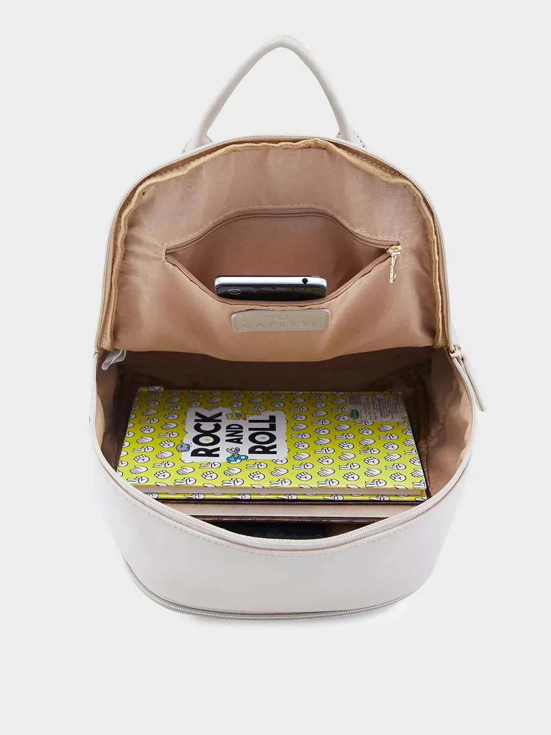 Caprese Merlin Medium Beige Backpack