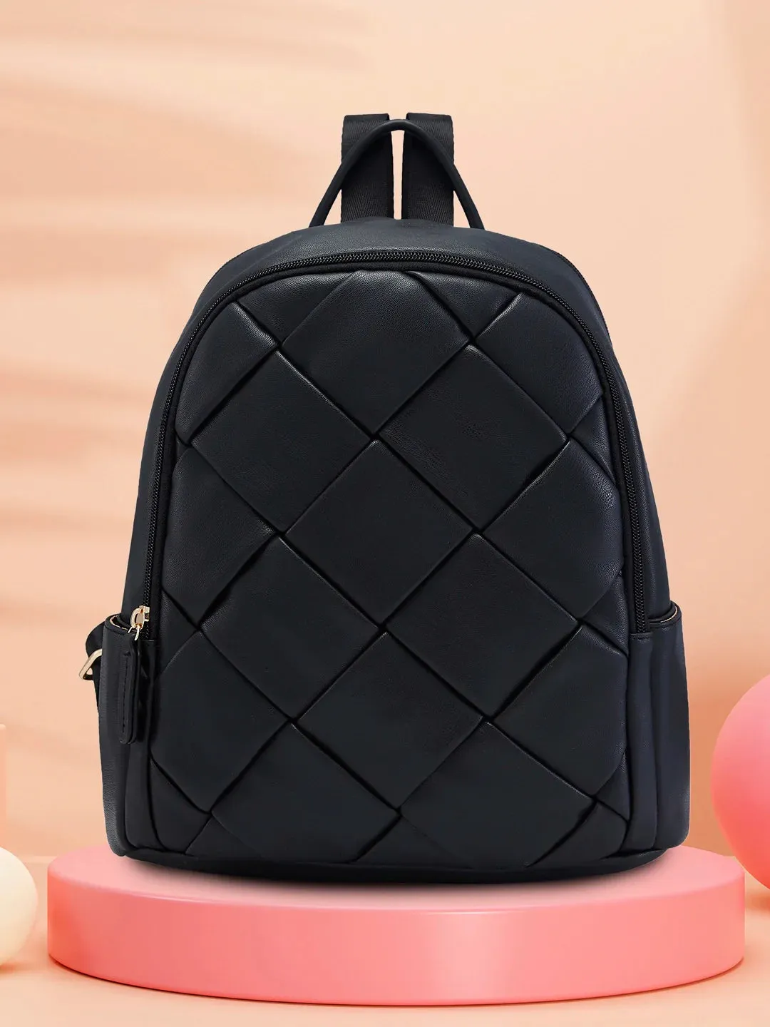 Caprese Merlin Medium Black Backpack