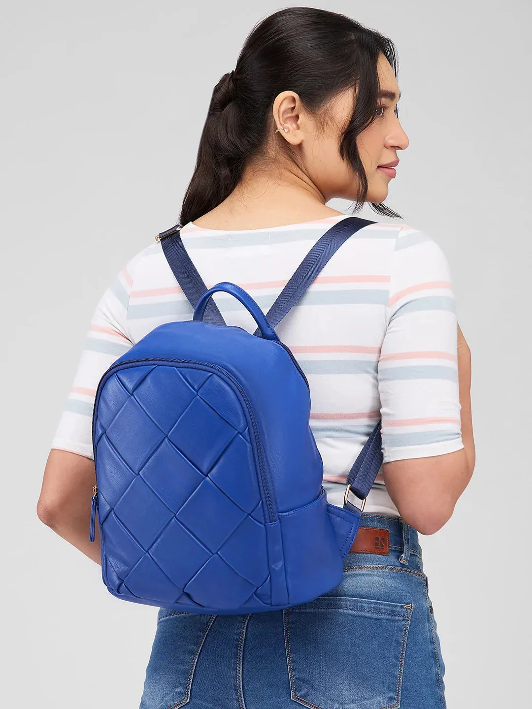 Caprese Merlin Medium Blue Backpack