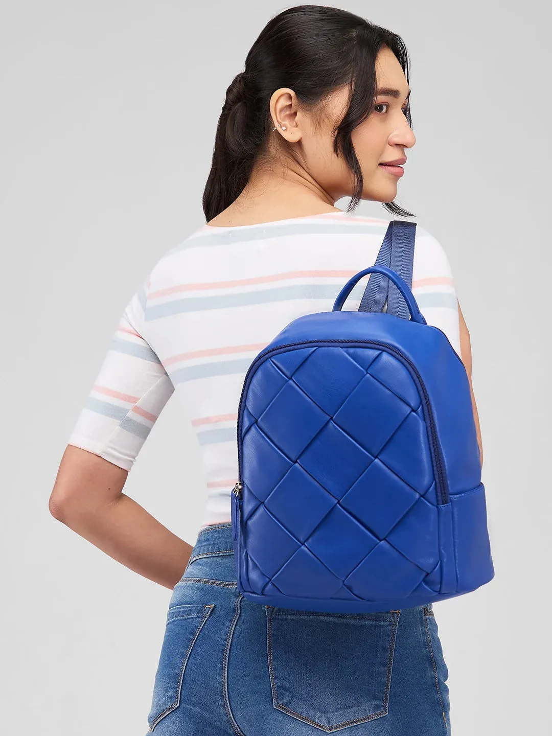Caprese Merlin Medium Blue Backpack