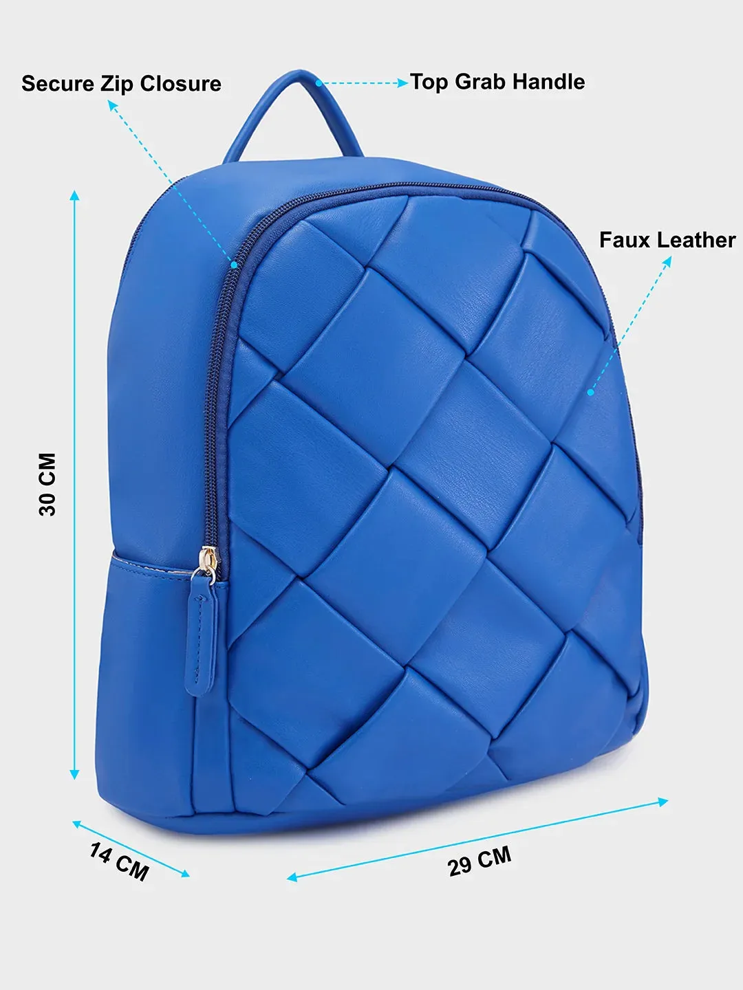 Caprese Merlin Medium Blue Backpack