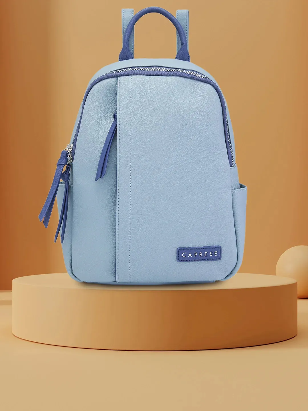 Caprese Tia Medium Powder Blue Backpack