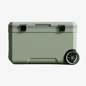 Car Camping Coolers for Peugeot 3008 4008, Waterproof Portable Cooler, Leak Proof Picnic Insulated Bag, Ultra-Light Premium Ice Chest Box,A-Green-70L
