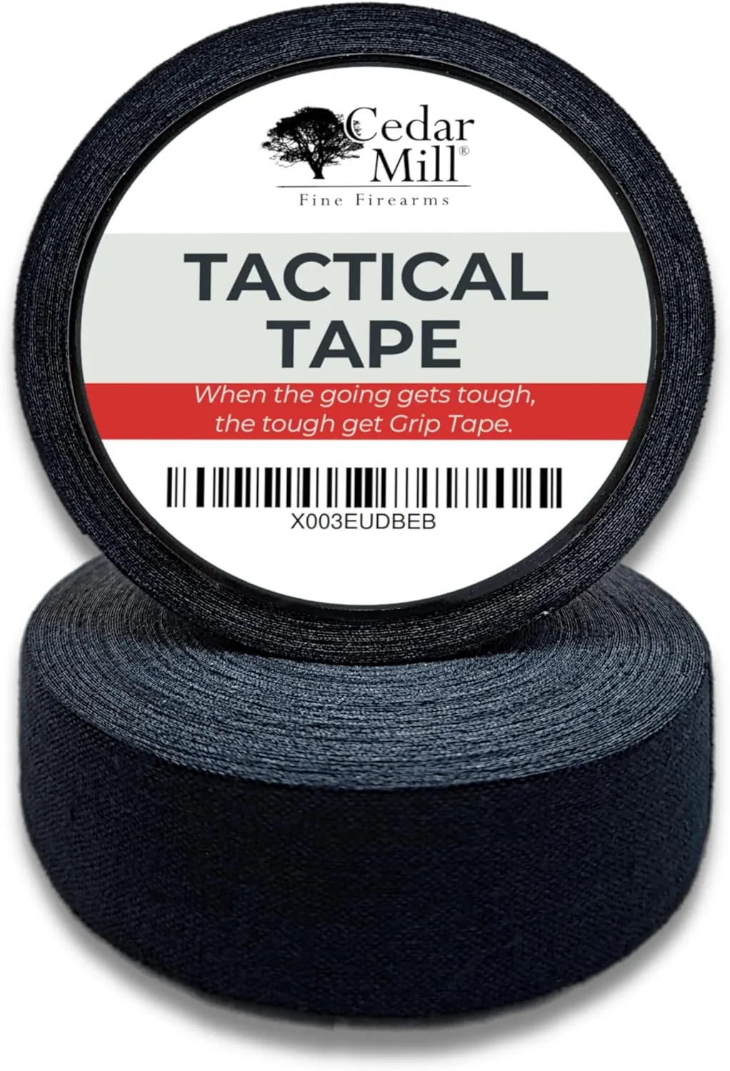 Cedar Mill Fine Firearms Handgun Grip Tape - Waterproof Gun Grip Tape, Non-Adhesive Multipurpose Military Tape to Improve Handles, Fore Grip Tape for Guns, Rifle, and Shotgun - 1 Inch x 21.87 Yards