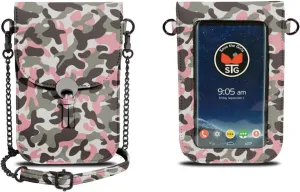 Cell Phone Purse Colorado (Grey Camo) - Touch Screen Women’s Crossbody Handbags With Chain Shoulder Strap - Cell Phone Holder & Crossbody Purse for Concert, Stadium Events & Sports