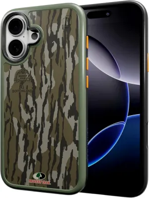 cellhelmet Fortitude Case for iPhone 16 | MagSafe Compatible | Dual Protection | Drop Test Certified | Shockproof Durable iPhone 16 Mossy Oak Case | Bottomland Camo