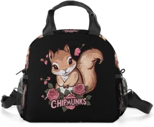 Chipmunks Lunch Bag Insulated Lunch Box Lunch Tote Bag Lunch Organizer Lunch Holder Handbag for Women Men
