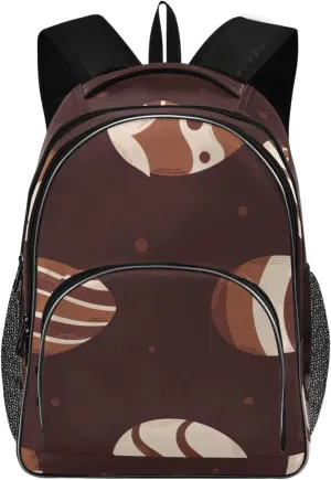 Chocolate Eggs Backpacks 22L Three Layer Arc Book Bag Lightweight for Travel Camping Hiking Rucksack Daypack Kids & Adults