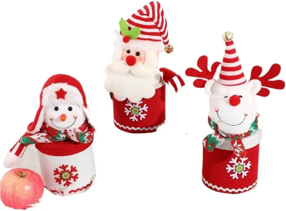 Christmas Bags Christmas packaging box Christmas doll decoration candy box ritual cartoon gift box Christmas Tote Bag(Old man)
