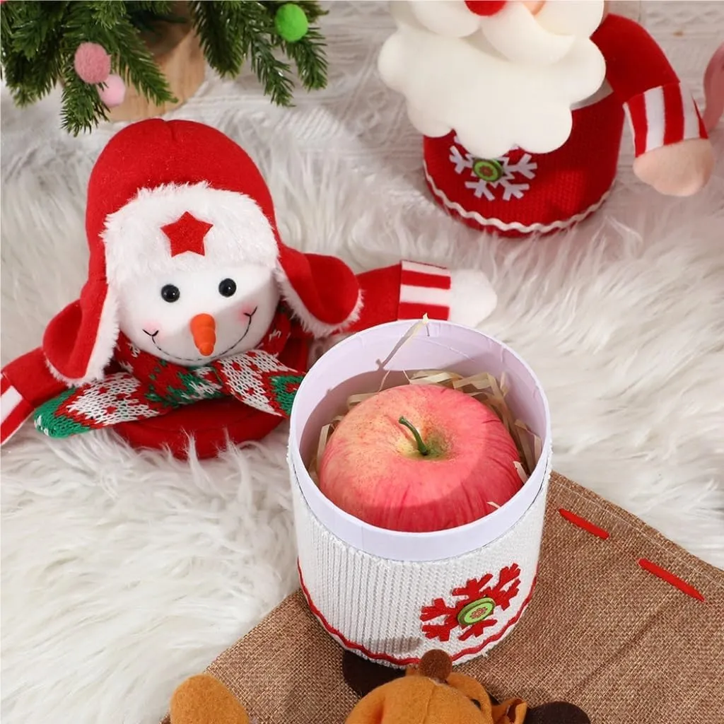 Christmas Bags Christmas packaging box Christmas doll decoration candy box ritual cartoon gift box Christmas Tote Bag(Old man)