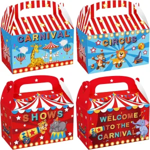 Cieovo 24 Pack Circus Party Favor Boxes - Carnival, Baby Shower & Kids Birthday Theme Party Decorations