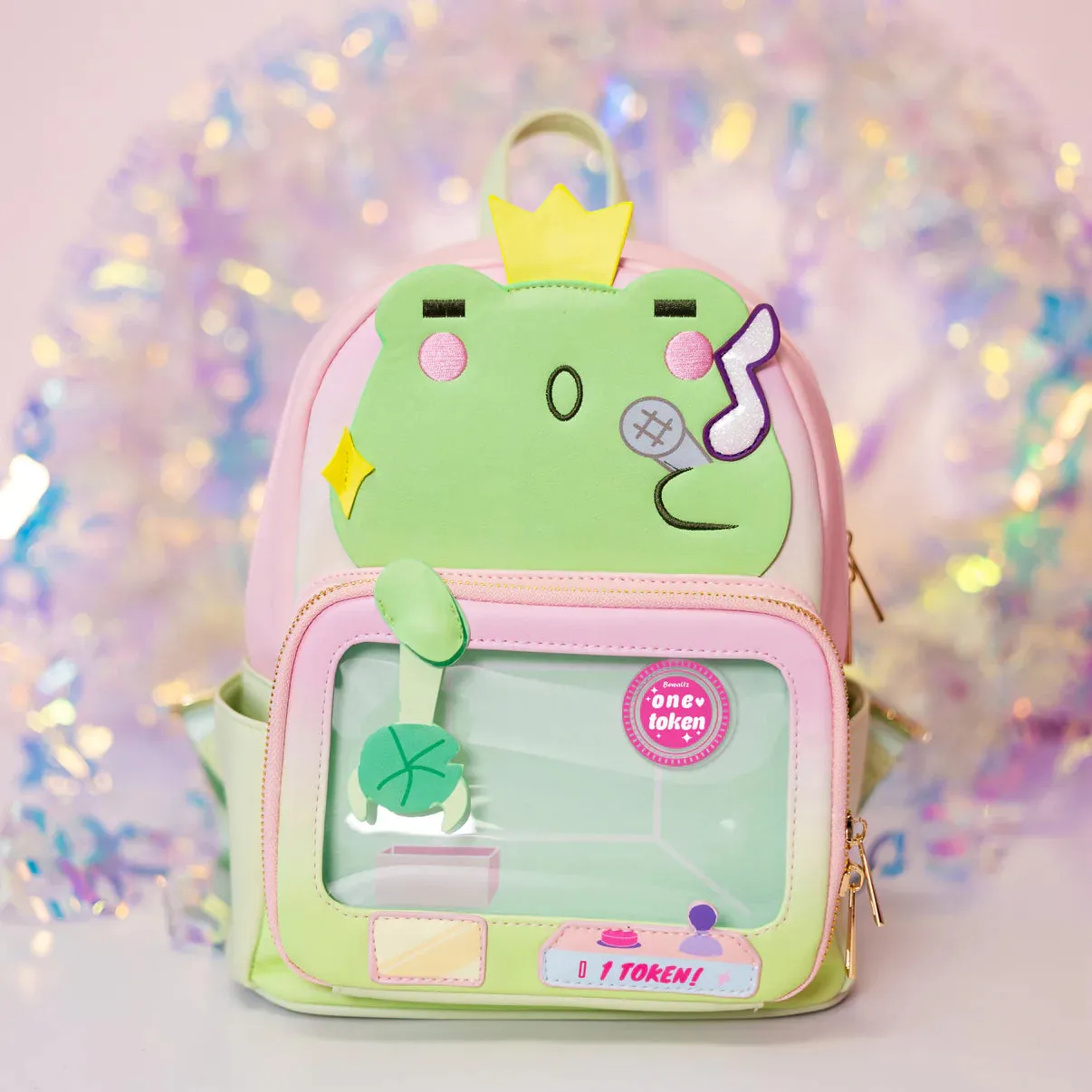 Claw Machine Pin Collector Backpack- King Toad the Frog