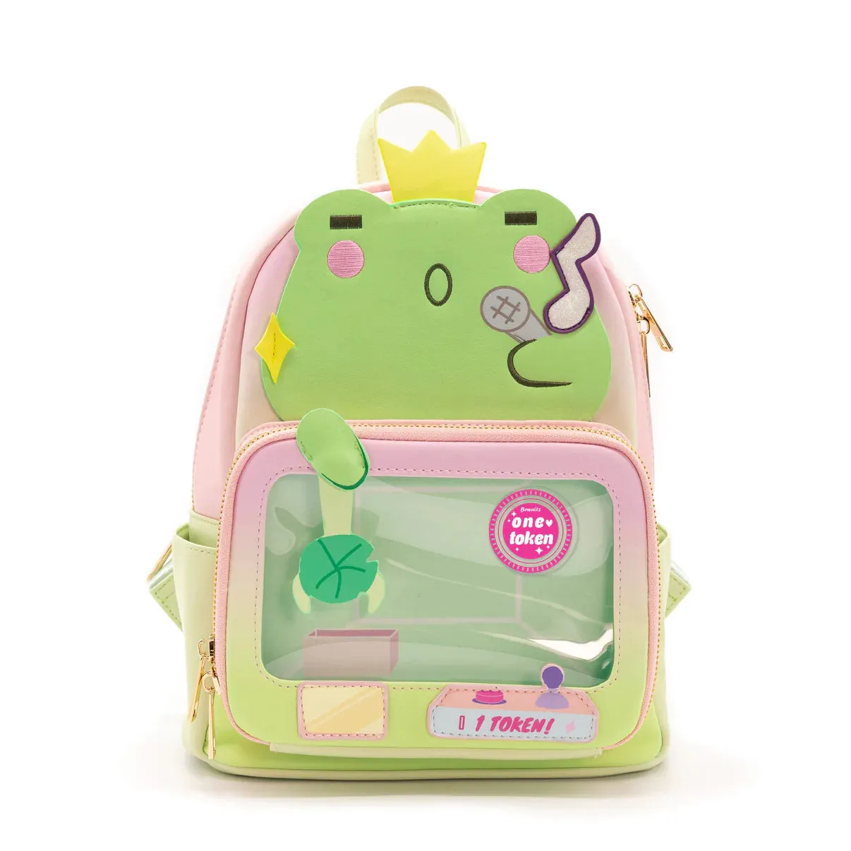 Claw Machine Pin Collector Backpack- King Toad the Frog