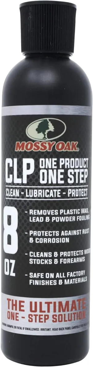 CLENZOIL Mossy Oak Gun Oil | All-in-One | Cleaner, Lubricant, & Protectant [CLP] | One-Step Gun Cleaner and Gun Oil Lubricant | 8oz. Bottle of CLP Gun Cleaner and Lubricant