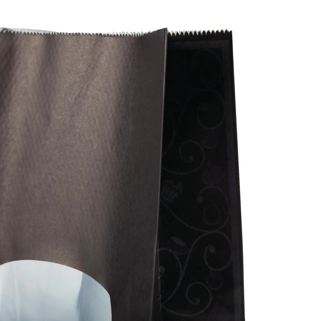 Colpac Recyclable Paper Sandwich Bags With Window Black (250 pack)