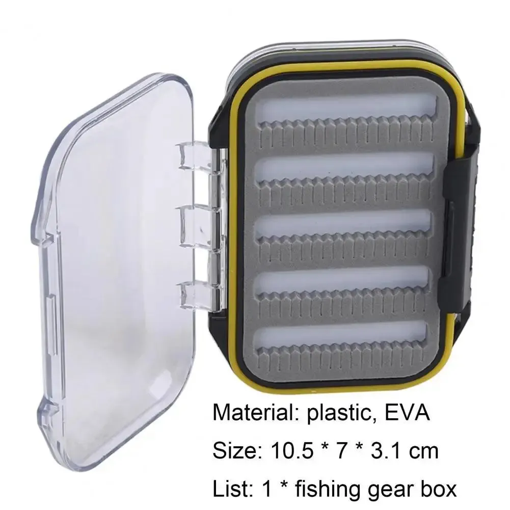 Compact Dual-Sided Fishing Tackle Box – Lightweight and Spacious EVA Design for Saltwater Flies