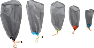 Compress Store Polyester Mesh Sack Set for Hiking Travel Drawstring Closure