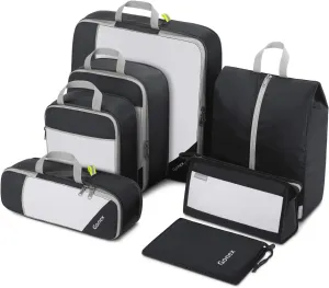 Compression Packing Cubes, Gonex Extensible Storage Mesh Bags Organizers