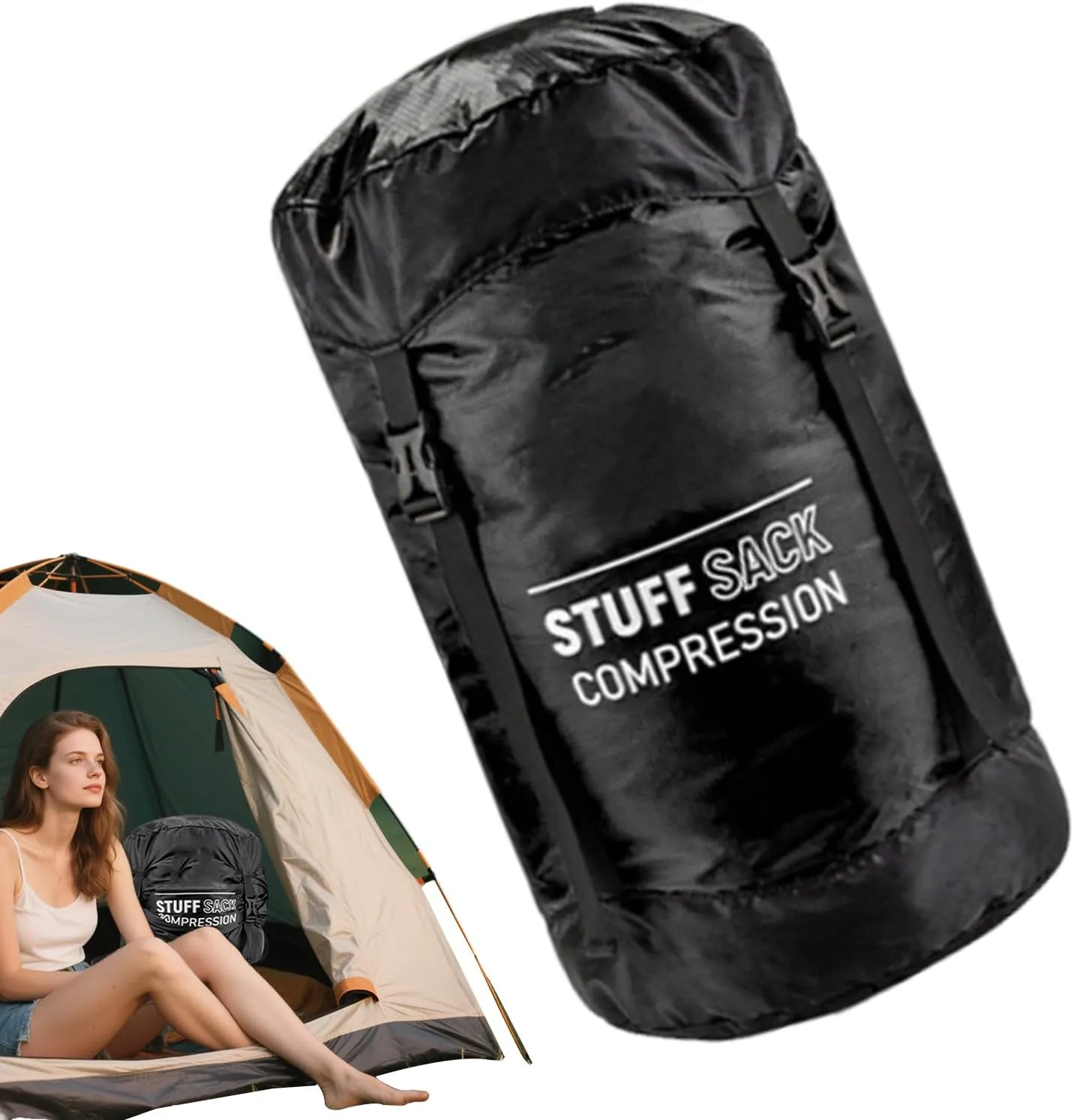 Compression Sack for Sleeping Bag - Quick-Dry Stuff Sacks for Backpacking,Lightweight Breathable Reusable Outdoor Gear for Hiking Supplies Camping Travel