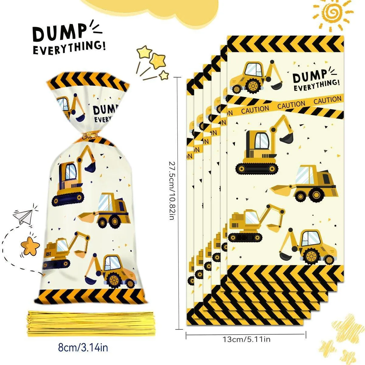Cookie Candy Bags Party Supplies 150PCS