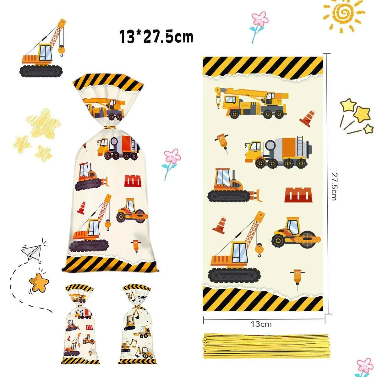 Cookie Candy Bags Party Supplies 150PCS