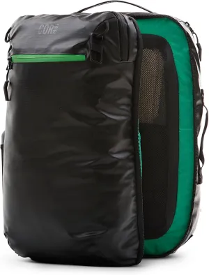 COR Surf Carry On Travel Backpack | Island Hopper 2.0 Ultralight Ariline Approved Personal Item Backpack| 28L Matte Black Waterproof Edition - FREE S-Clip Included