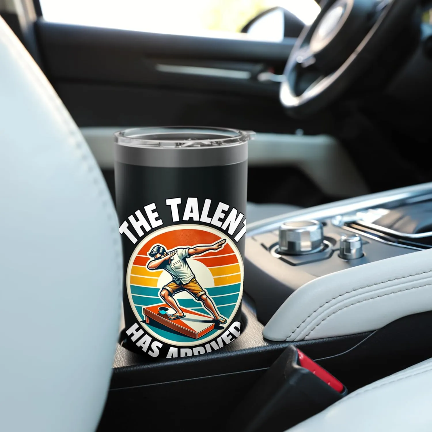 Cornhole Beanbag Talent Has Arrived Cornhole Stainless Steel Insulated Tumbler