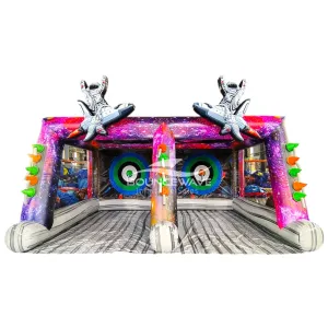 Cosmic Double Axe Throw Commercial Interactive Inflatable Game