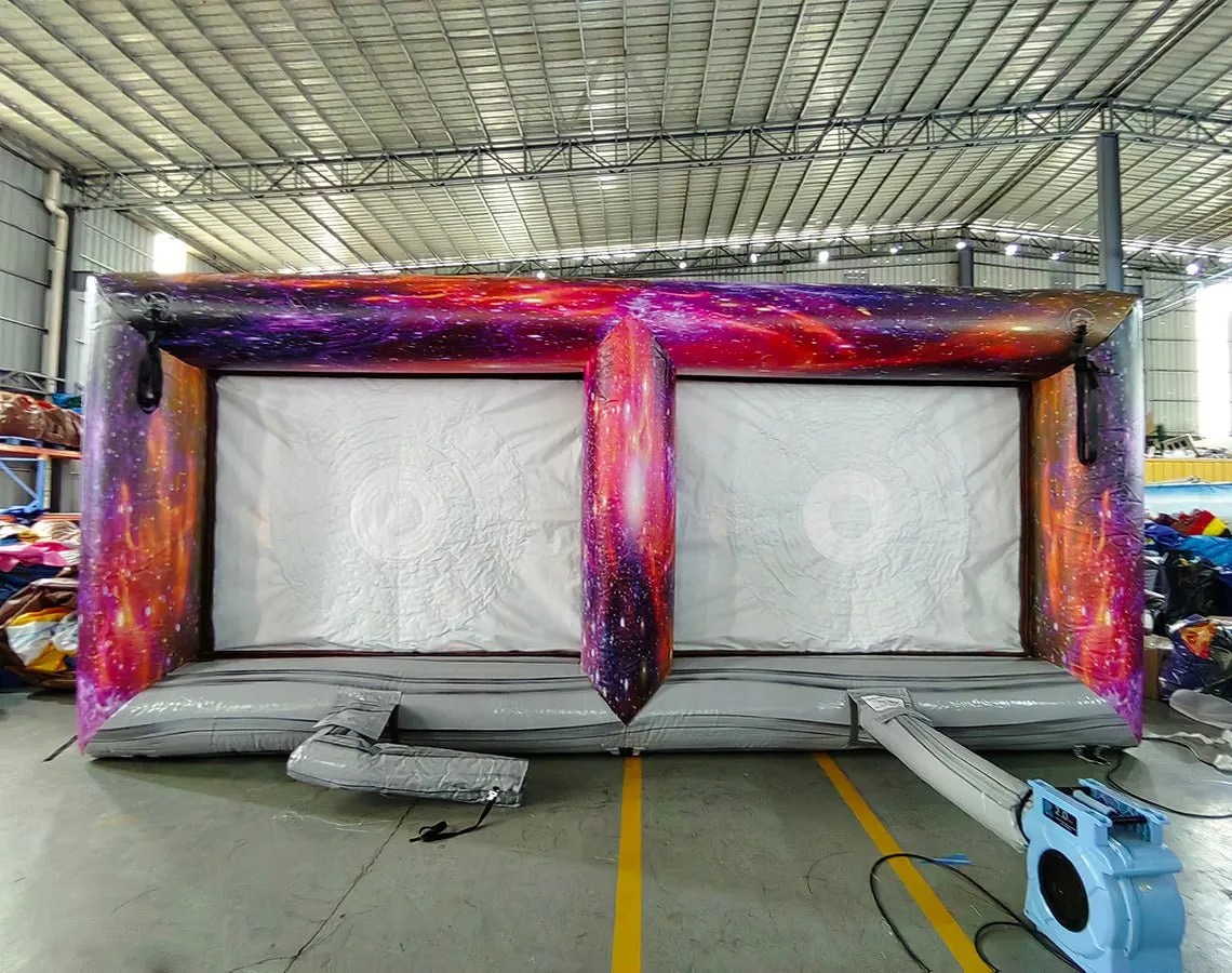 Cosmic Double Axe Throw Commercial Interactive Inflatable Game