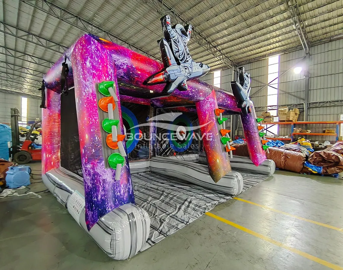 Cosmic Double Axe Throw Commercial Interactive Inflatable Game