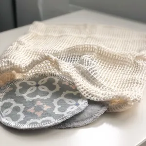 Cotton Mesh Drawstring Bag