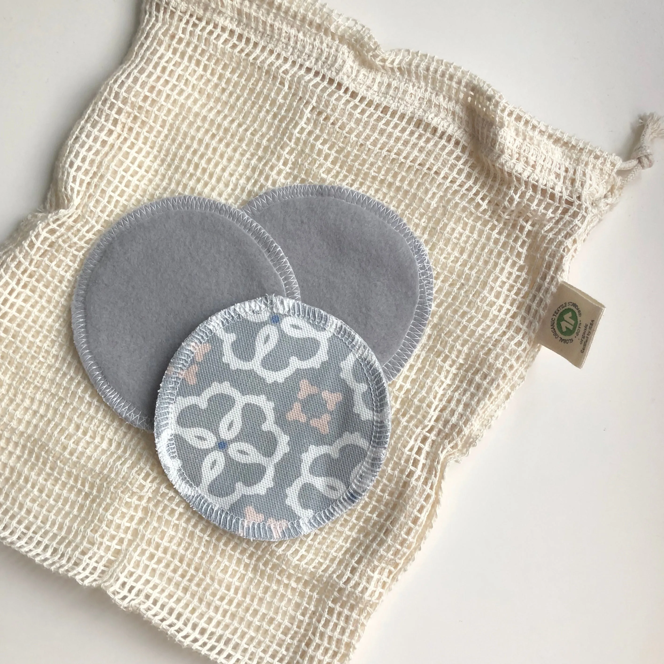 Cotton Mesh Drawstring Bag