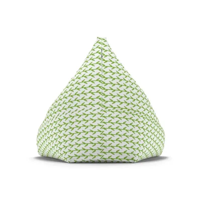Cozy Leaves Print Bean Bag Cover for Stylish Relaxation