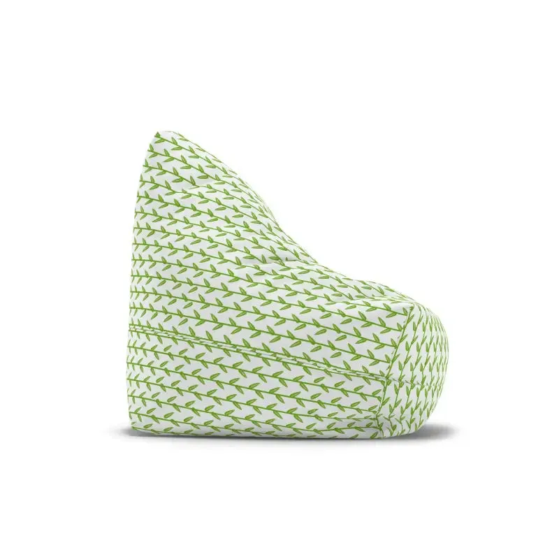 Cozy Leaves Print Bean Bag Cover for Stylish Relaxation