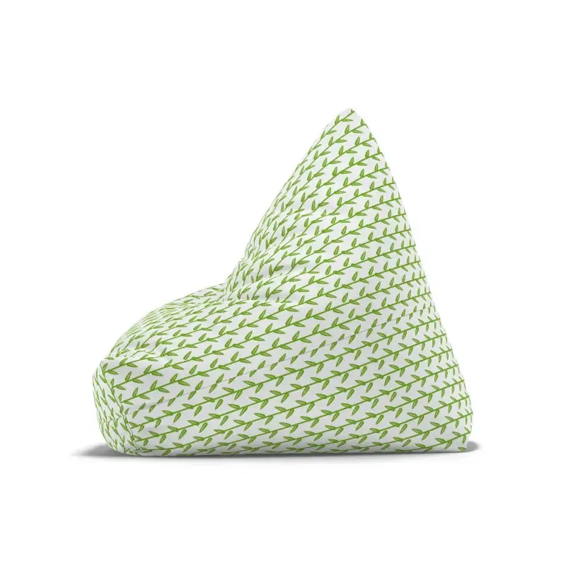 Cozy Leaves Print Bean Bag Cover for Stylish Relaxation